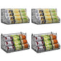 4 Pack Stackable Can Rack Organizer for Pantry Storage,Can Dispensers with 4 Adjustable Dividers, 2-Tier Metal Wire Basket Holds up to 84 Cans for Kitchen Cabinet Pantry, Black - size: L-(4 pack)