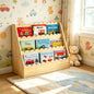 Kids Bookshelf-3-Tier Wooden Book Shelf for Kids Rooms 23.62*16.54*10.63'' | Nursery&Toddlers Montessori Bookcase with Deep Storage Pockets, Baby Book Storage,Children's Bookshelf for Nursery&Bedroom - size: Large