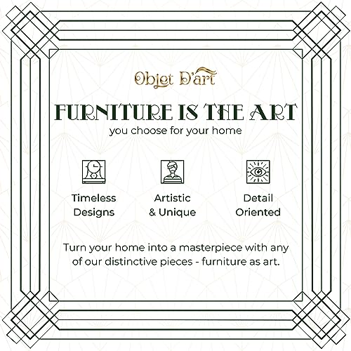 OBJET D'ART Rhodes Small Round Gold End Table, 21" H | Vintage Metal Accent, Side Table, Pedestal, Cocktail, Drink Table, Living Room, Small Spaces, Modern Look, Quality Build - style: Rhodes