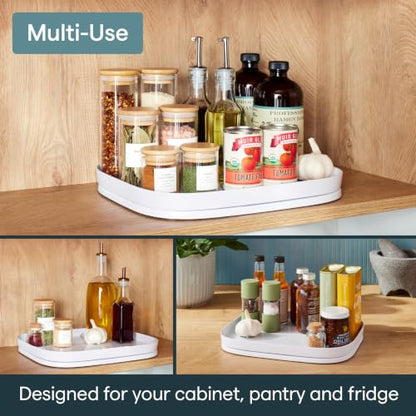 YouCopia MagicTrack Rectangle Turntable, Lazy Susan Max Cabinet Organizer - size: Turntable
