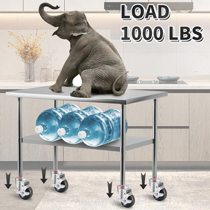 Besitu 3 Inches Prep Table Wheels Set of 4, Expanding Stem Caster Fit 7/8" and 1" ID Tube Leg with Side Brake for Stainless Steel Table, Cart, Furniture Legs, Commercial Kitchen Appliances, Workbench - style: 3 Inch