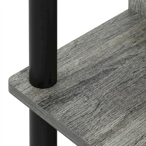 French Oak Grey/Black Compact Computer Study Desk, Modern Design, Sturdy Construction, Ideal for Home or Office workspace, Durable Finish - color: French Oak Grey/Black