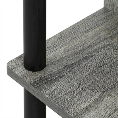 French Oak Grey/Black Compact Computer Study Desk, Modern Design, Sturdy Construction, Ideal for Home or Office workspace, Durable Finish - color: French Oak Grey/Black