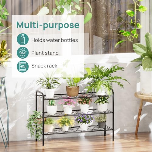 viewcare Shoe Rack for Closet, 3-Tier Long Shoe Rack for Entryway & Garage, Sturdy Metal Construction, Shoe Organizer Holds 8-12 Pairs - size: 3-Tier(Long)