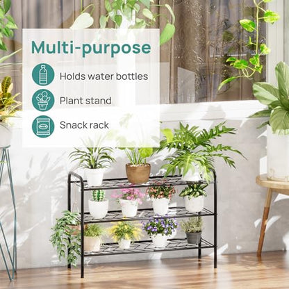 viewcare Shoe Rack for Closet, 3-Tier Long Shoe Rack for Entryway & Garage, Sturdy Metal Construction, Shoe Organizer Holds 8-12 Pairs - size: 3-Tier(Long)