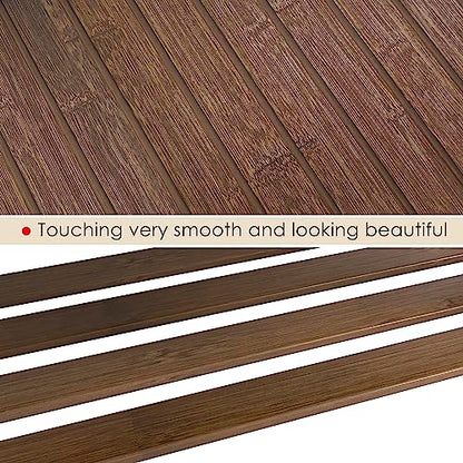 SMIBUY Bamboo Shoe Rack Bench, 3-Tier Shoe Organizer Storage Shelf for Entryway Hallway Bathroom Living Room (Walnut) - color: Walnut