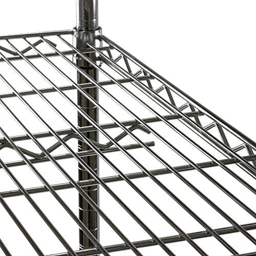 SI Shelving Inc.12 d x 54" w Chrome Wire Shelving with 1 Tier Shelf, Weight Capacity 800lbs Per Shelf - size: 12" d x 54" w x 6" h