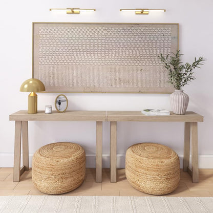 Plank+Beam Classic Console Table, 46 Inch, Seashell | Non-Toxic Finishes, Versatile Design, Elegant Details, Easy Assembly, Quick Setup, Solid Wood - color: Seashell, size: 46" Console Table
