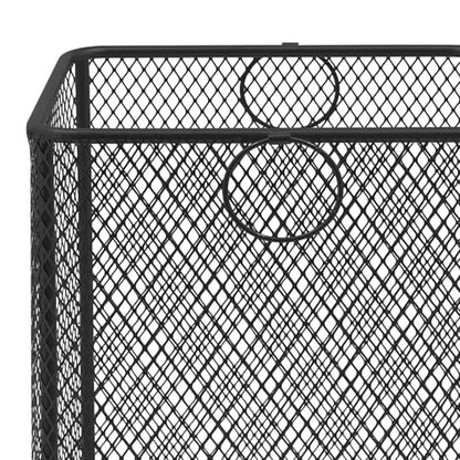 Rolling Laundry Basket, Large Capacity Metal Laundry Hamper with Wheels, Heavy Duty Iron Mesh Hamper Cart for Home Bathroom Bedroom Laundry Room (Black, Square) - color: Black, size: Square