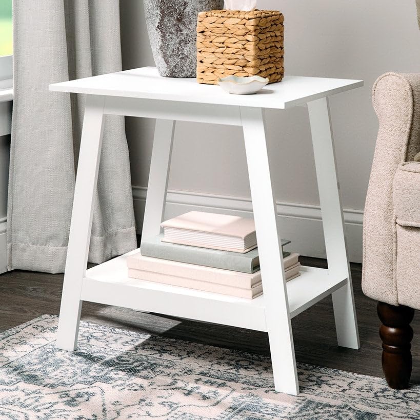The Lakeside Collection Rectangle Style Accent Table 21.5" W x 15.7" D x 22" H - Walnut - color: Walnut