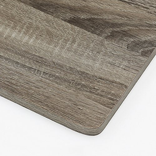 Furinno SIMPLE DESIGN Set of 2 Side Table, 2-Tier End Table, French Oak | Soft Edges, Open Shelves Modern Night Stand, Bedside Table, for Living Room, Bedroom - color: French Oak/Black, size: 2-Pack, 2 Tiers, Standard Leg