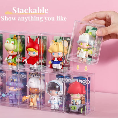 KissYou Acrylic Box Clear Display Box with Lid Plastic Square Cube Transparent Containers Jewelry Storage Box Wedding Party Favor Candy Boxes - size: 3.74 x 2.56 x 2.17 Inch