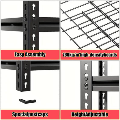 5 Tire Storage Shelving Heavy Duty Garage Shelves 2000LBS Load Bearing, Full Metal Shelving Units, Durable Construction, Adjustable Shelves, Easy Assembly, 28''W x 12''D x 60''H (60*28*12) - size: 5T 28" W x 12" D x 60''H