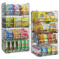 JKsmart 8-Tier Stackable Wire Basket, Can Organizer for Pantry Kitchen, XXL Metal Storage Shelves with Dividers & Handles, Easy Assembly Space Saving Storage Bins for Snacks Fruits Veggies - size: 8 Tier-XXL