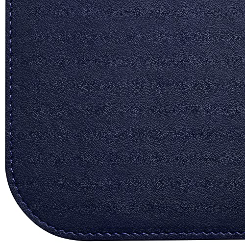 Gallaway Leather Desk Mat,Desk Writing Pad - Office Desk Pad, Large 36" x 17" Navy Blue, Desk Mats on Top of Desks, Gift Ready Elegant Computer Desk Mat Desk Cover Desk Pad Protector PU Leather - color: Navy Blue, size: Large