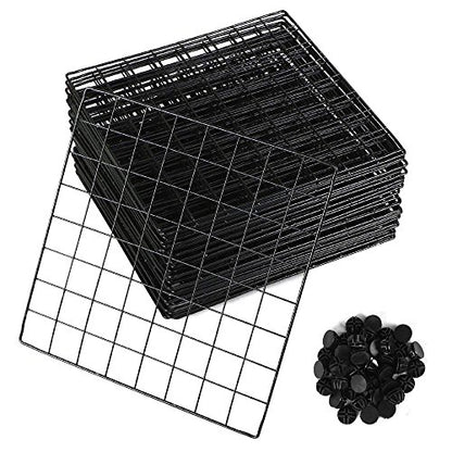Only Garment Racks Metal Wire Storage Cubes, Modular Shelving Grids, Mini Grid Clothes Organizer, 3-Foot by 4-Foot, Ideal for Kitchens, Retail Shops, Play Rooms, Florists