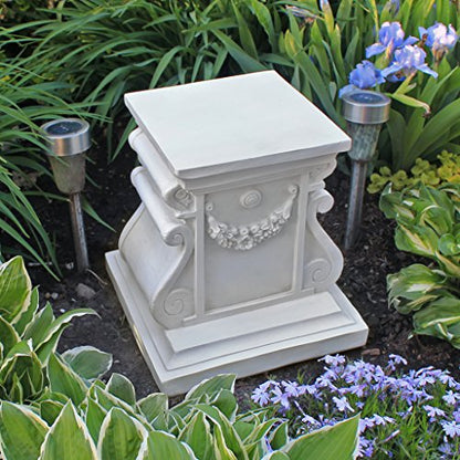 Design Toscano NG314105 Statuary Garden Base Riser, Medium, Classic Plinth - size: Medium, style: Classic Statuary