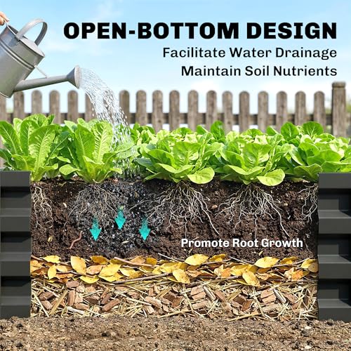 Outsunny Galvanized Raised Garden Bed, 4' x 2' x 1' Metal Planter Box, for Growing Vegetables, Flowers, Herbs, Succulents, Gray - color: Gray, size: 4' x 2' x 1' (2 pc)