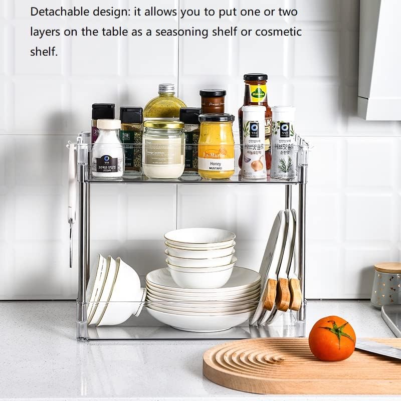 Chris.W Slim Storage Cart 3 Tier with Wheels, Clear Bathroom Cart Organizer, Mobile Shelving Unit Rolling Utility Cart, Slide Out Organizer for Kitchen, Bathroom, Laundry, Narrow Places, Office 5.2" W - size: 5.2" W