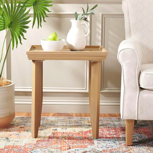 SAFAVIEH Home Collection Naios Sand Accent Table for Living Room Bedroom - color: Sand